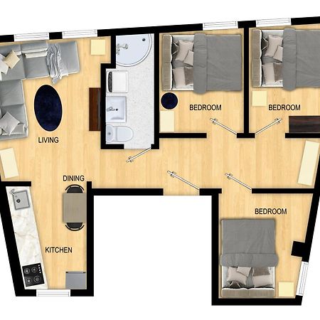 Family Friendly 3Br - Fast Wi-Fi - Behind Bryggen Daire Bergen Dış mekan fotoğraf
