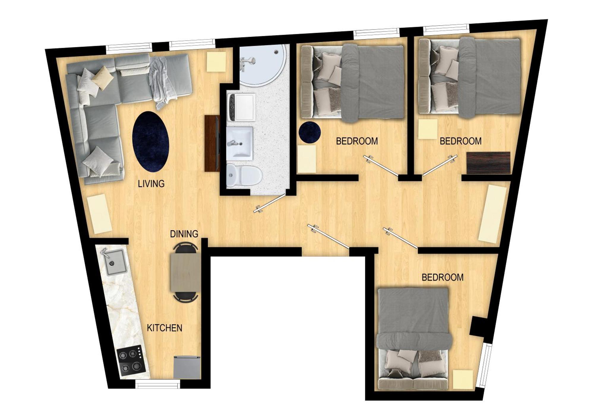 Family Friendly 3Br - Fast Wi-Fi - Behind Bryggen Daire Bergen Dış mekan fotoğraf